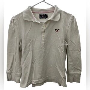 Vintage Embroidered Eagle American Living 3/4 Sleeve Size Small